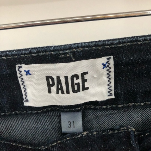 Paige 31 Jimmy Jimmy Cuffed Short Juliana 0572 denim jean rolled dark blue - Picture 7 of 14
